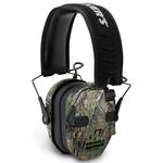 Walker's GWPRSEQMCMO Razor Slim Electronic Muff 23 dB Over the Head Realtree XtraBlack Polymer