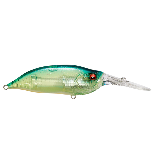 Megabass IXI Shad Type-3 Skeleton Black Blue Chart