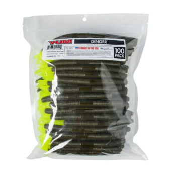 Yum Dinger 5" Green Pumpkin Chartreuse 100-pk