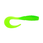 Yum Ribbontail Grub 3" Lime Chartreuse 15-pk