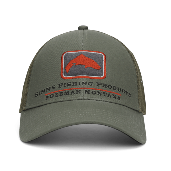 Simms Trout Icon Trucker Cap Smokey Olive