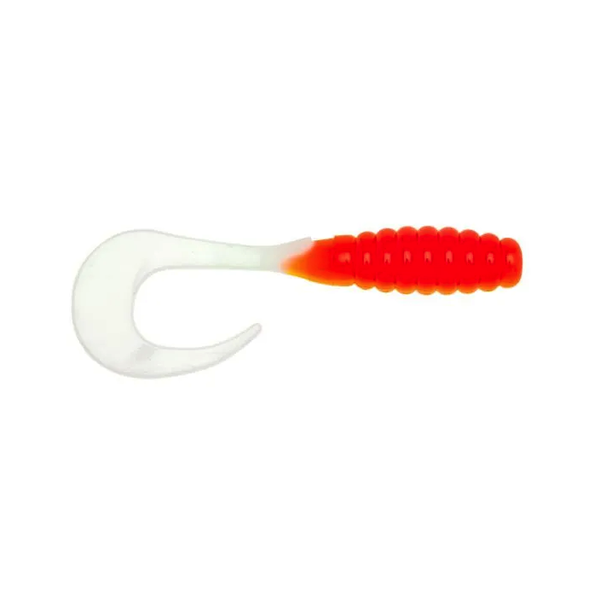 Yum Ribbontail Grub 3" Tangerine Cream 15-pk