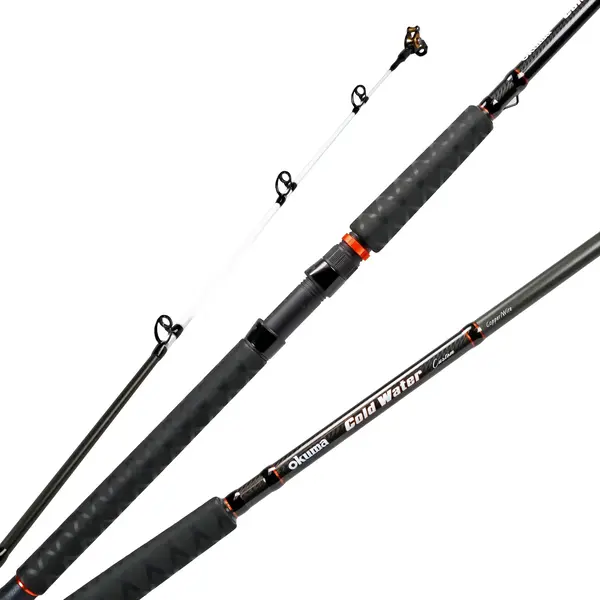 Okuma Coldwater Custom 10'MH Copper/Wire Trolling Rod w/Swivel Roller Tip 2-pc