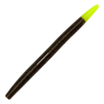 Yum Dinger 6" Green Pumpkin/Chart Tail 6-pk