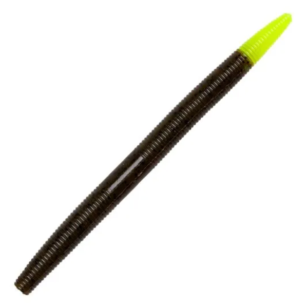 Yum Dinger 6" Green Pumpkin/Chart Tail 6-pk