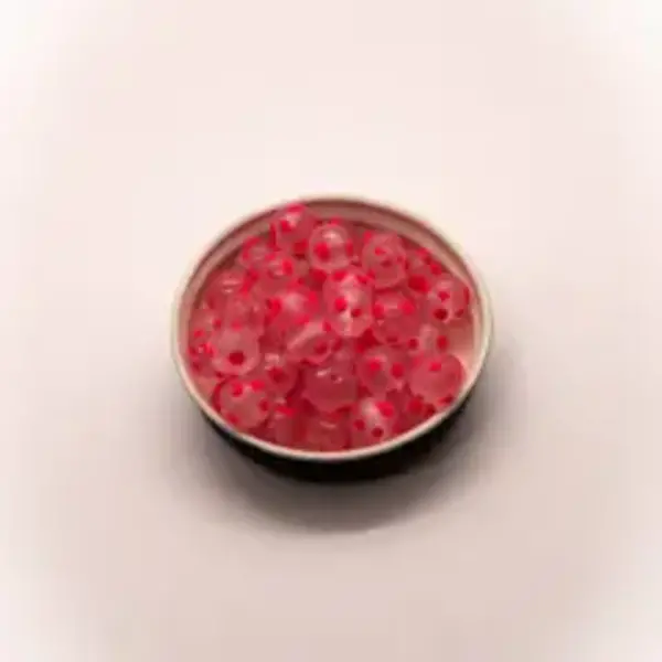 Bounty Tackle Acrylic Bead 8mm-Painted Bead-Dot Shot Pink
