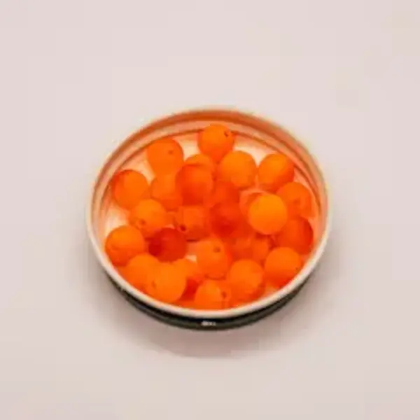 Bounty Tackle Bounty Tackle Acrylic Bead 8mm Nuke Blood Orange