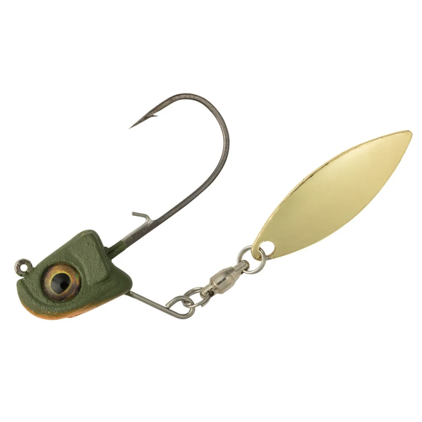 Great Lakes Finesse Sneaky Spin Matte Perch 5/16oz 1/0 Gold Blade 1-pk