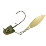 Great Lakes Finesse Sneaky Spin Matte Perch Gold 3/16oz 1/0 Gold Blade 1-pk