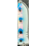 Meegs 10" Hotfish Flasher White/Glow Blue Dot Chrome