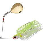 Booyah Single Colorado 1/2oz Spinnerbait. White/Chartreuse