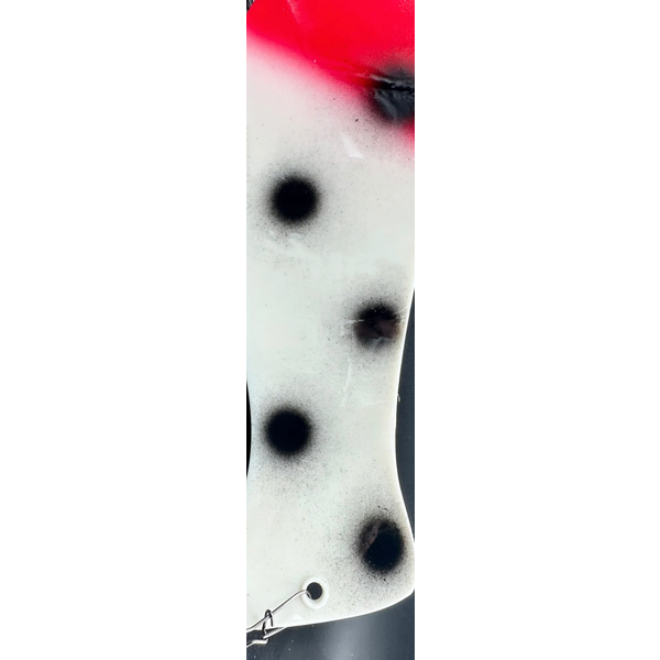 Meegs 10" Hotfish Flasher Glow Holo Ladderback Bloody Nose