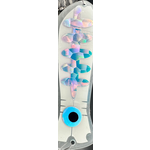 Meegs 10" Hotfish Flasher UV RV/Glitter Blue/Black Dot Holo Ladderback