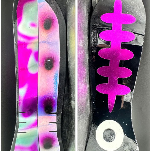 Meegs 10" Hotfish Flasher Bleeding Chrome Carbon Back Purple