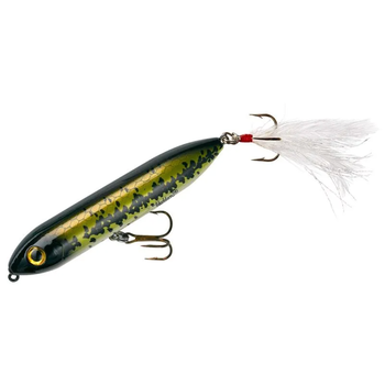 Heddon Super Spook Jr Baby Bass Feathered