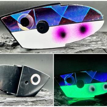 Meegs Meat Head Holo Scale RV Purple Black Dot Black