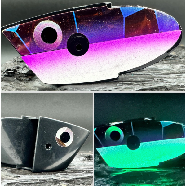 Meegs Meat Head Holo Scale Glow Purple Stripe