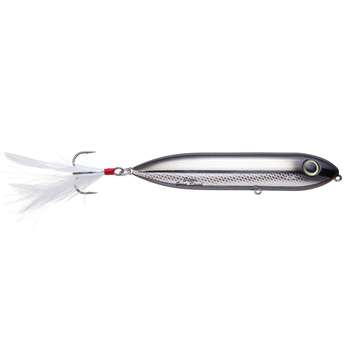 Heddon Feathered Dressed Super Zara Spook. Black Shiner