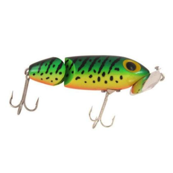 Arbogast Jointed Jitterbug 2-1/2" Fire Tiger