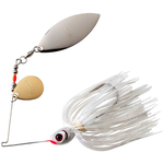 Booyah Tandem Blade Spinnerbait. Pearl White Satin Silver 3/8oz