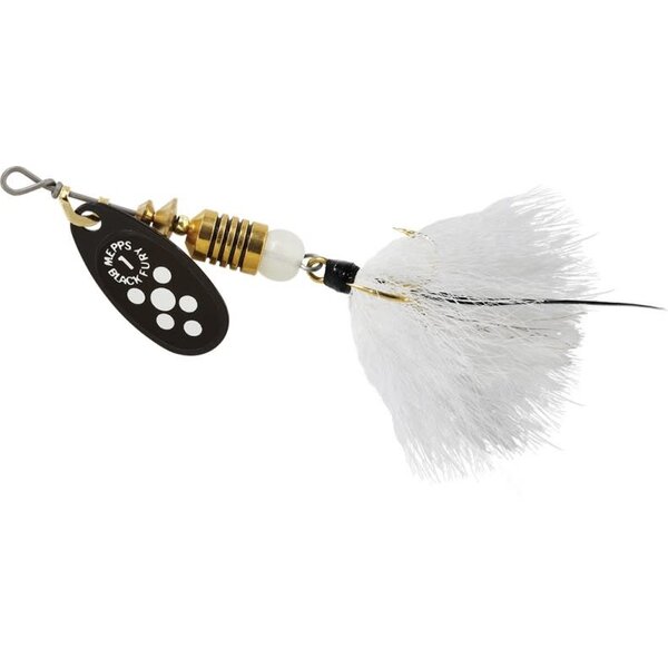 Mepps Black Fury Dressed Size 1 1/8oz WHT