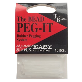 Top Brass Peg-It 50 Pack Clear