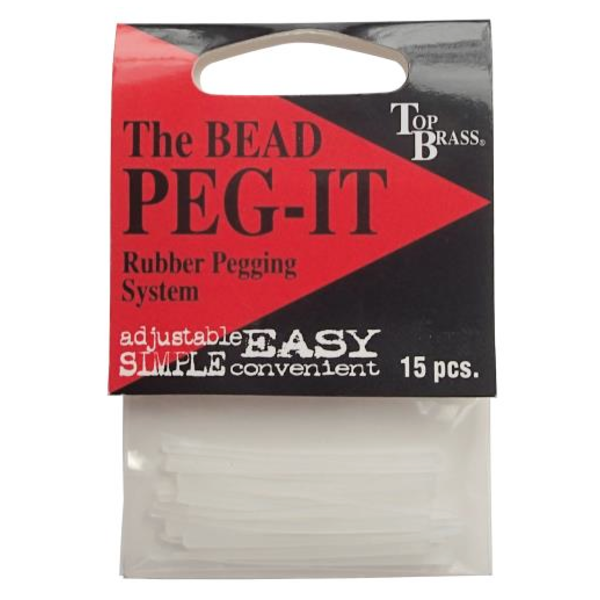 Top Brass Peg-It 50 Pack Clear
