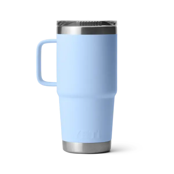 Yeti Rambler 591mL Travel Mug w/Stronghold Lid. Big Sky Blue