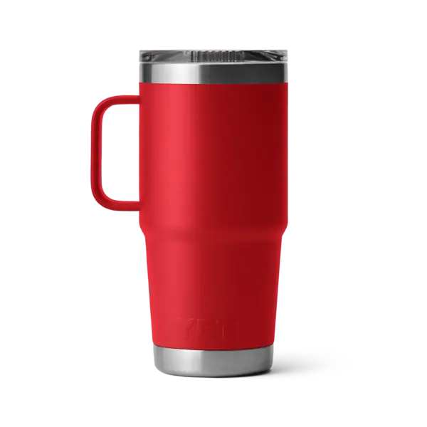 Yeti Rambler 591mL Travel Mug w/Stronghold Lid. Rescue Red
