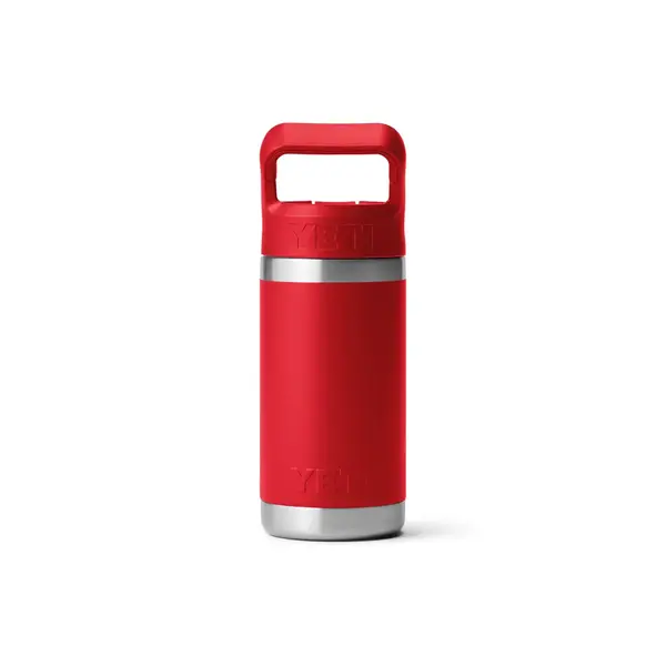 Yeti Yeti Rambler Jr 355mL Kids Water Bottle w/Color Match Straw Cap. Canyon Red