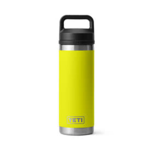 Yeti Rambler 532mL Bottle w/Chug Cap.  Firefly Yellow