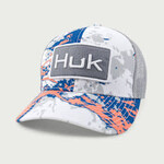 Huk Logo Mossy Oak Printed Trucker Hat Ocean Blue