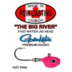 The Big River Fast Water Jig Head. 7/8oz Hot Pink 2-pk