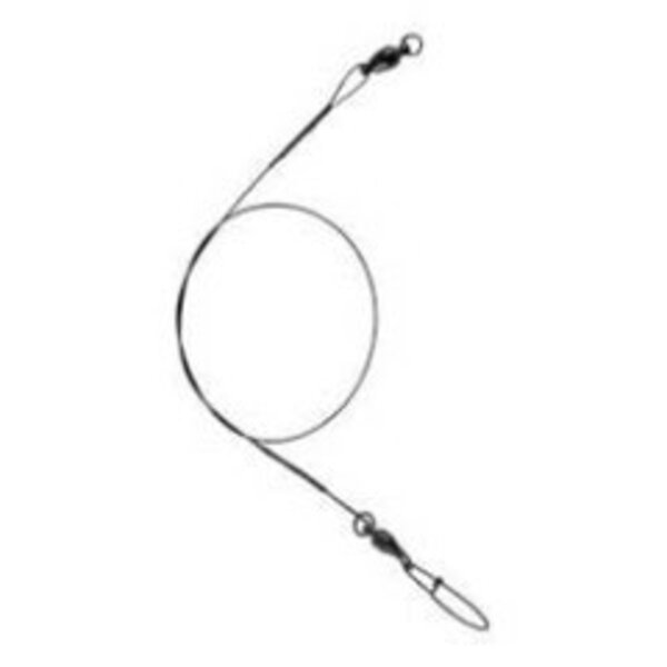 Compac Compac Black Wire Wound Ball Bearing 30lb Leader. 9" 3-pk