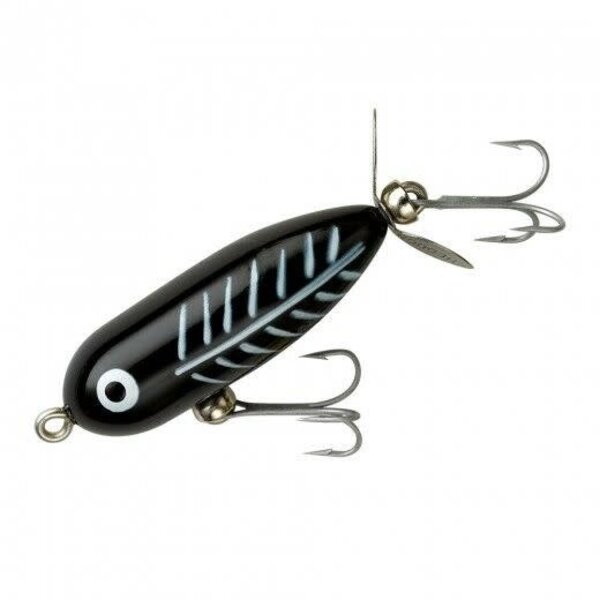 Heddon Baby Torpedo 2-1/2" Black Shore Minnow
