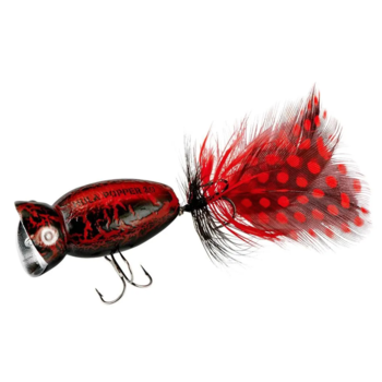 Arbogast Hula Popper 2.0 Black Death 2" 3/8oz