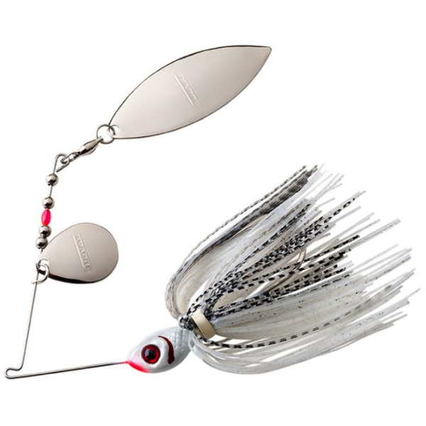 Booyah Tandem Blade Spinnerbait. Pearl White Silver Shad 3/8oz
