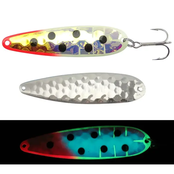 Moonshine Lures Standard Spoon 4" Cobalt Carbon