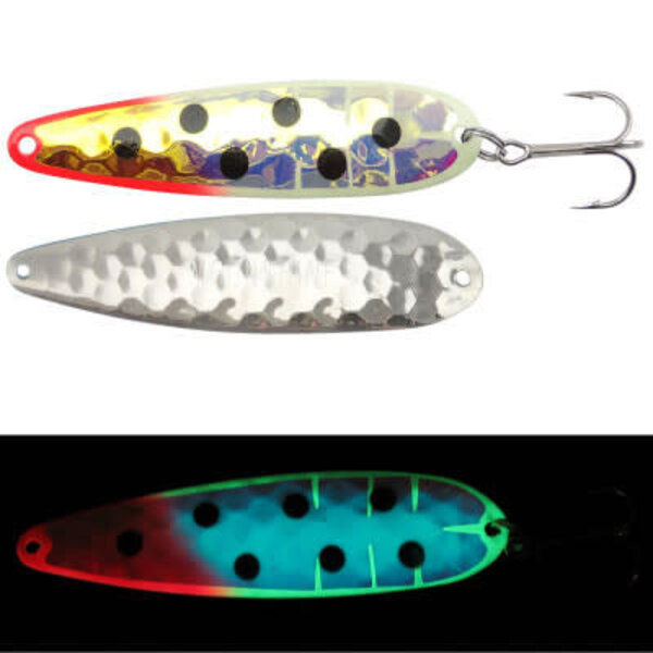 Moonshine Lures RV Series Spoons Bloody Nose Glow Standard 4''