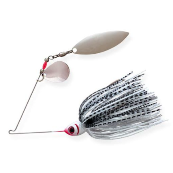 Booyah Tandem Blade Spinnerbait. Pearl White/Silver Shad 1/2oz