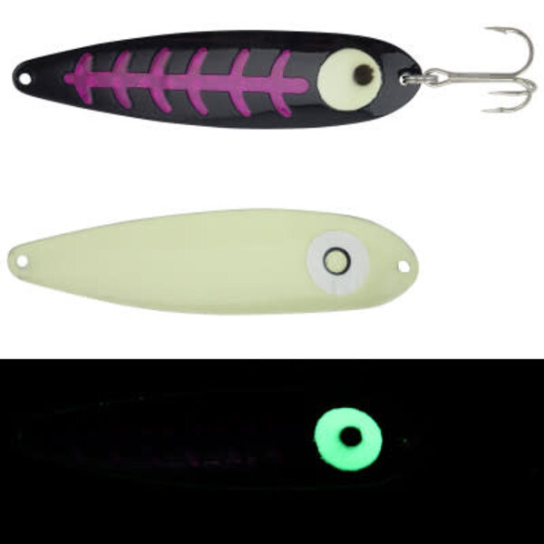 Moonshine Lures Standard Spoon 4" Raspberry Carbon