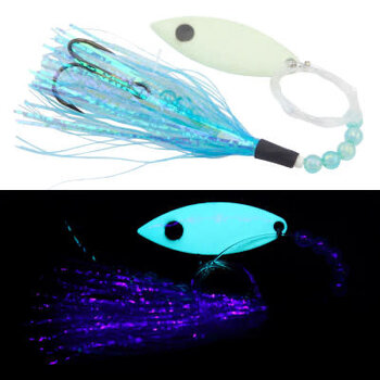 Moonshine Lures Tri-Fly Blue Jackal