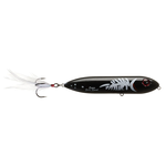 Heddon Feathered Dressed Super Zara Spook. Black White Herring