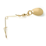Lindy Jig Spinners Size 3 Gold 2-pk