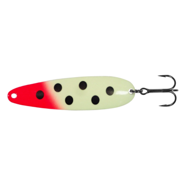 Moonshine Lures Magnum Glow Bloody Nose 5" Spoon