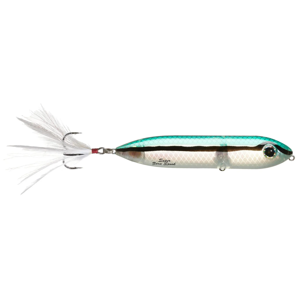 Heddon Feathered Dressed Super Zara Spook. Clear Minnow