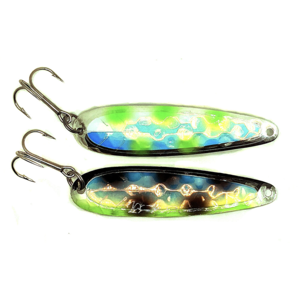 Salmon Candy UV Lance's 2 Face Silver Mag Spoon