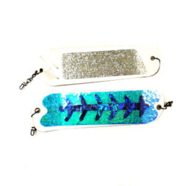 Salmon Candy Flasher 8" White Megatron
