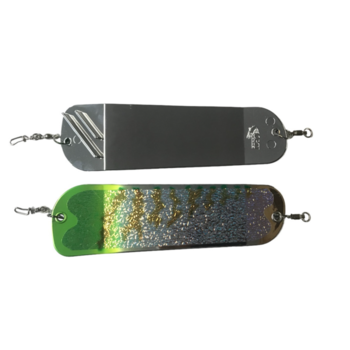Salmon Candy Flasher 8" Chrome Lucky Charm UV