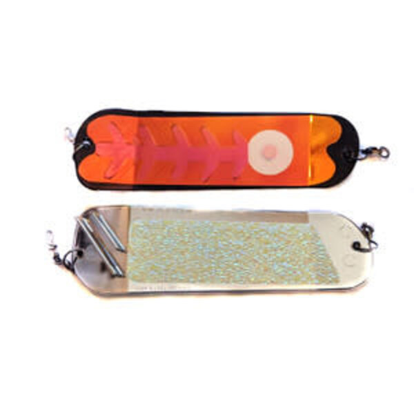 Salmon Candy Flasher 8" UV Raspberry Carbon